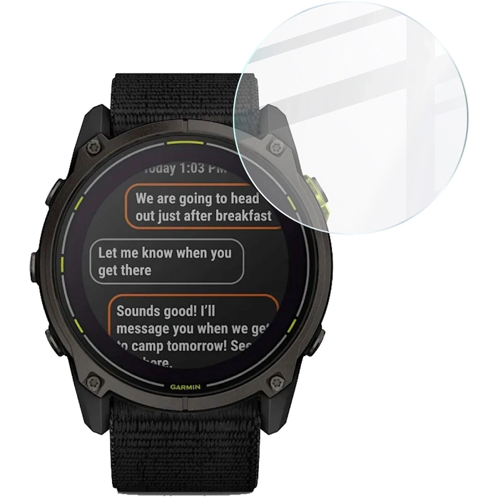 Szkło hartowane na ekran Bizon Glass Watch Clear do Garmin Enduro 3