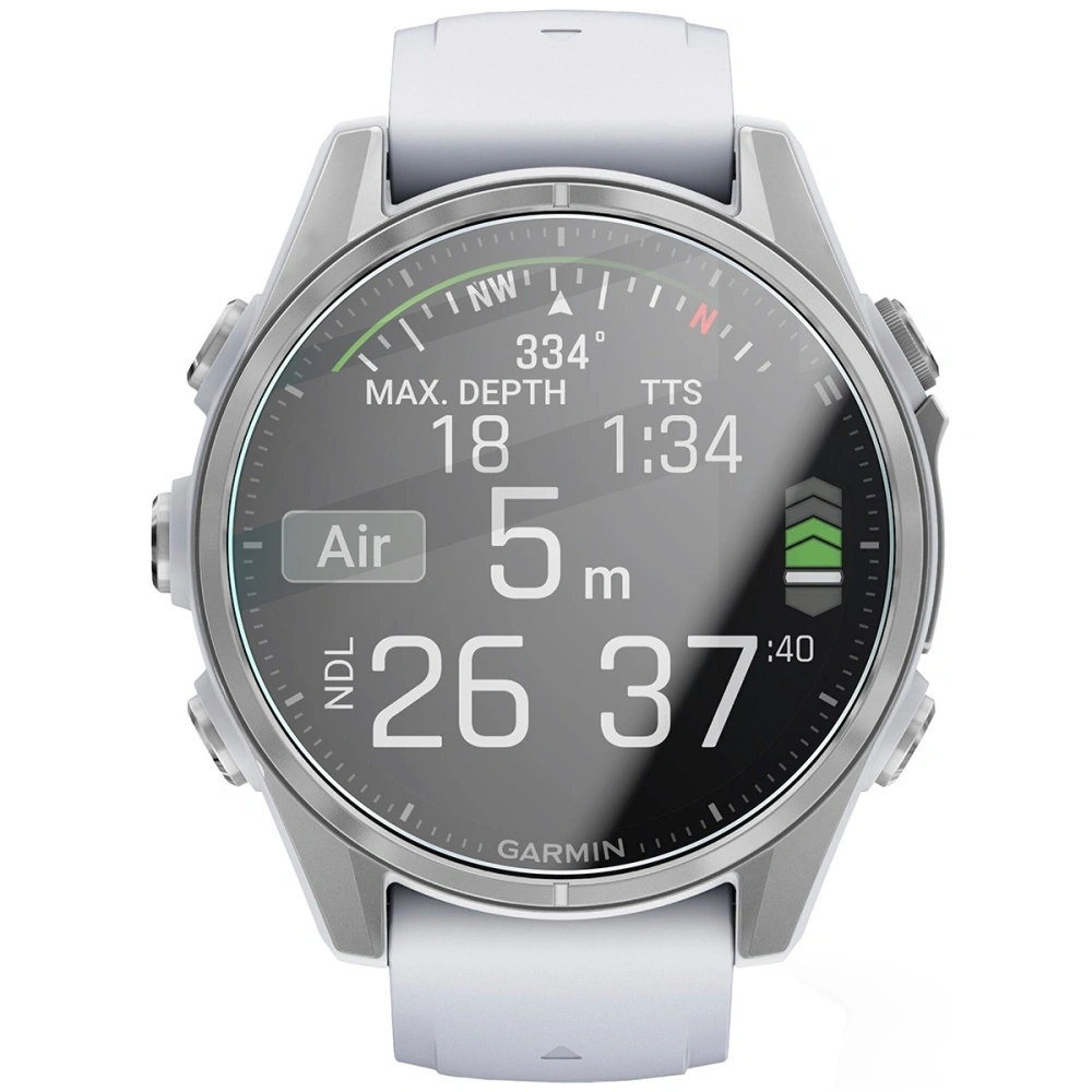 Szkło hartowane na ekran Bizon Glass Watch Clear do Garmin Fenix 8 AMOLED 43 mm