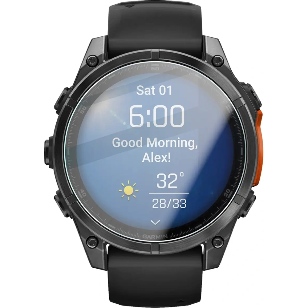 Szkło hartowane na ekran Bizon Glass Watch Clear do Garmin Fenix 8 AMOLED 47 mm