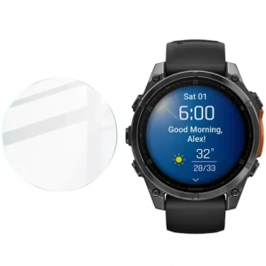 Buy Bizon Glass Watch Clear Garmin Fenix 8 AMOLED 47 mm - BIZ6624 - {ean13} - Home Screen Store Europe
