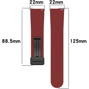 Kup Silikonový pásek Bizon Strap Watch Silicone 22 mm k smartwatchi burgundové barvy - BIZ6628 - {ean13} - Sklep Home Screen