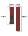 Kup Silikonowy pasek Bizon Strap Watch Silicone 22 mm do smartwatcha burgundowy - BIZ6628 - {ean13} - Sklep Home Screen
