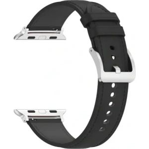 Kup Kožený pásek Bizon Strap Watch Casual pro Apple Watch 44/45/46/49mm černý - BIZ6629 - {ean13} - Sklep Home Screen