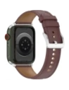 Kup Kožený pásek Bizon Strap Watch Casual pro Apple Watch 44/45/46/49mm tmavě hnědý - BIZ6630 - {ean13} - Sklep Home Screen