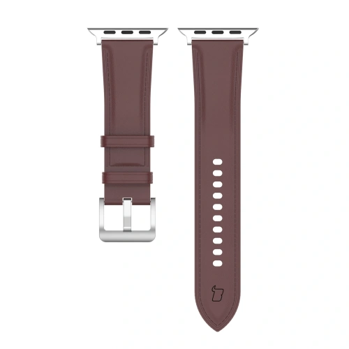Kup Kožený pásek Bizon Strap Watch Casual pro Apple Watch 44/45/46/49mm tmavě hnědý - BIZ6630 - {ean13} - Sklep Home Screen