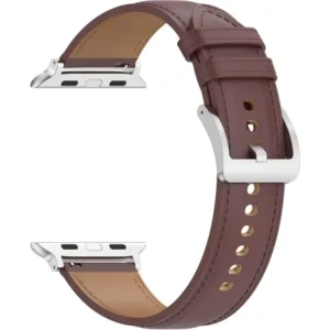 Kup Kožený pásek Bizon Strap Watch Casual pro Apple Watch 44/45/46/49mm tmavě hnědý - BIZ6630 - {ean13} - Sklep Home Screen