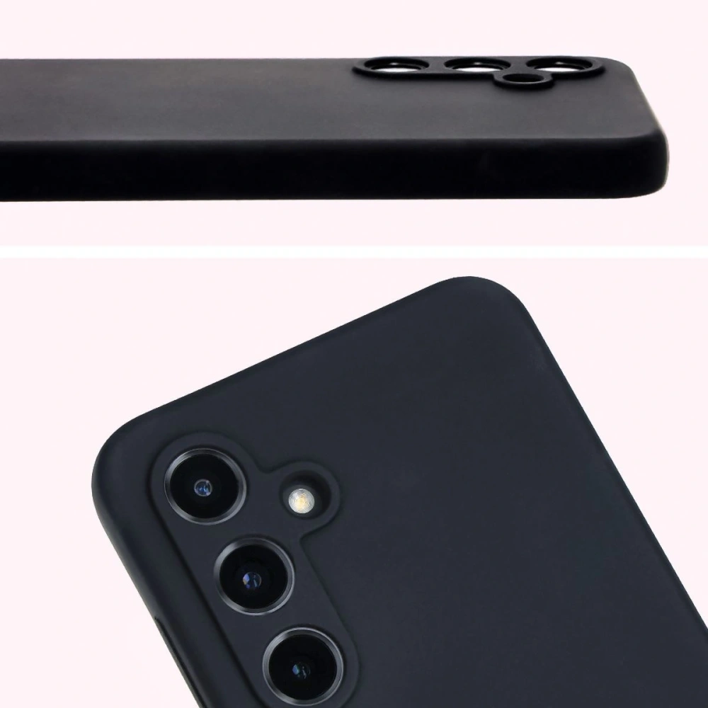 Silikonowe etui Bizon Soft Case do Samsung Galaxy S24 FE czarne