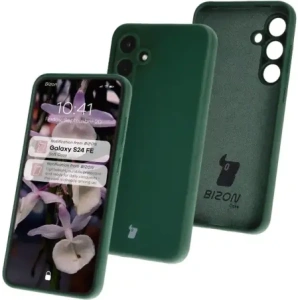 Kup Silikonowe etui Bizon Soft Case do Samsung Galaxy S24 FE ciemnozielone - BIZ6632 - {ean13} - Sklep Home Screen