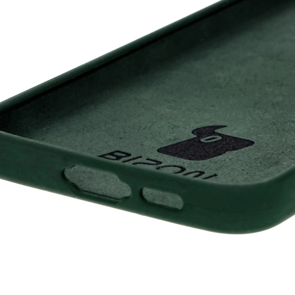Silikonowe etui Bizon Soft Case do Samsung Galaxy S24 FE ciemnozielone