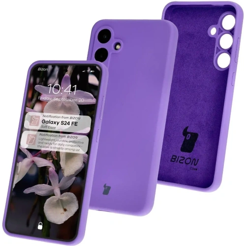 Kup Silikonowe etui Bizon Soft Case do Samsung Galaxy S24 FE fioletowe - BIZ6633 - {ean13} - Sklep Home Screen