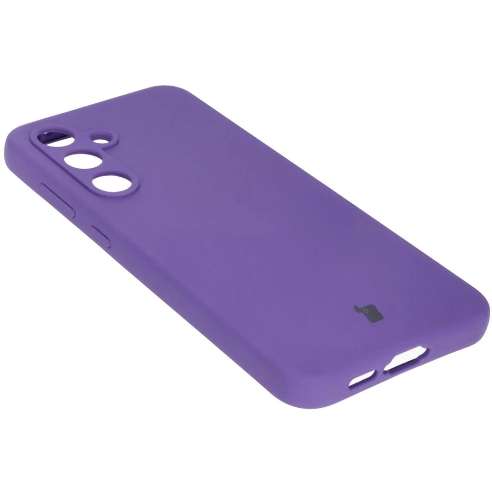 Silikonowe etui Bizon Soft Case do Samsung Galaxy S24 FE fioletowe