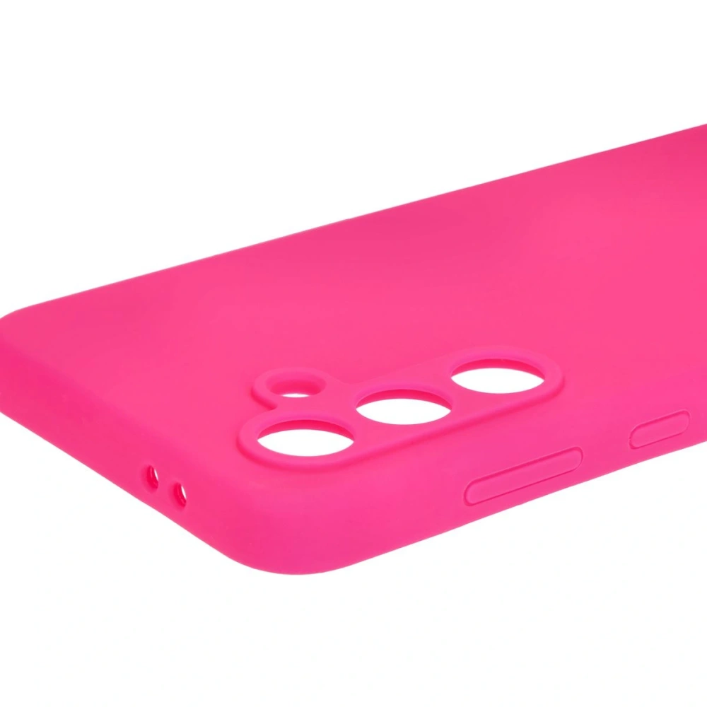 Silikonowe etui Bizon Soft Case do Samsung Galaxy S24 FE neonowo-różowe