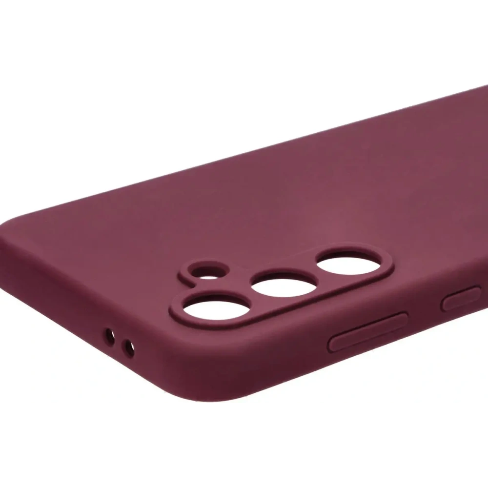 Silikonowe etui Bizon Soft Case do Samsung Galaxy S24 FE ciemnofioletowe