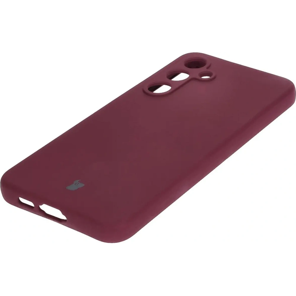 Silikonowe etui Bizon Soft Case do Samsung Galaxy S24 FE ciemnofioletowe