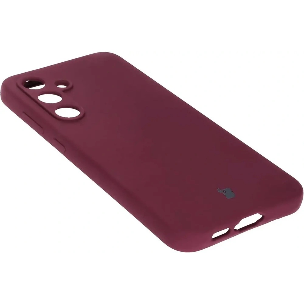 Silikonowe etui Bizon Soft Case do Samsung Galaxy S24 FE ciemnofioletowe