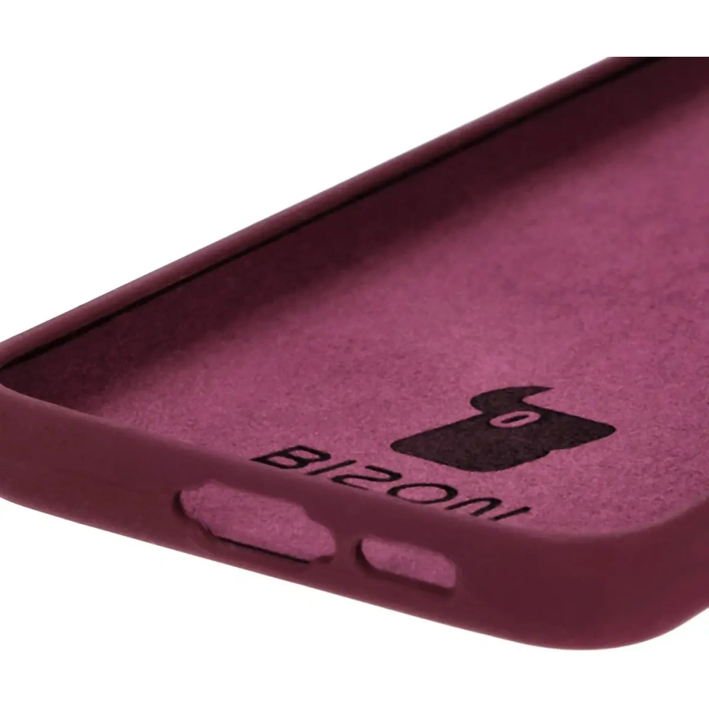 Silikonowe etui Bizon Soft Case do Samsung Galaxy S24 FE ciemnofioletowe