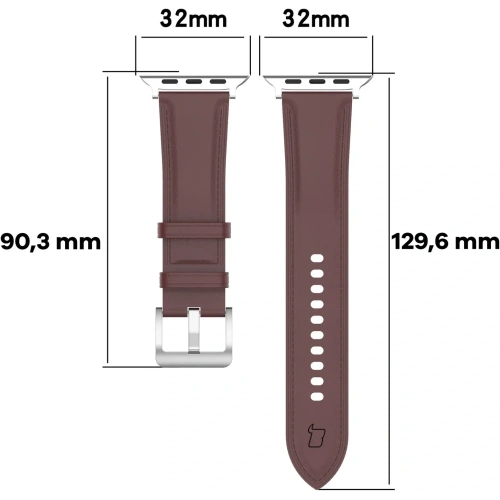 Buy Bizon Strap Watch Casual Apple Watch 38/40/41mm/S10 42mm dark brown - BIZ6636 - {ean13} - Home Screen Store Europe