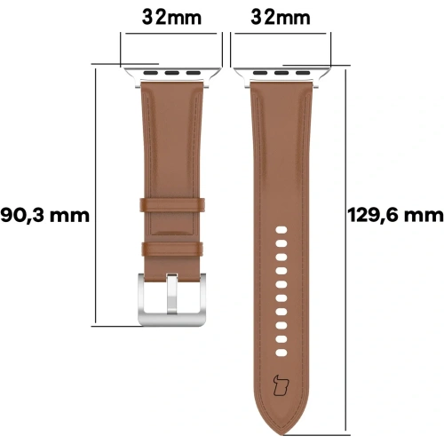 Buy Bizon Strap Watch Casual Apple Watch 38/40/41mm/S10 42mm light brown - BIZ6637 - {ean13} - Home Screen Store Europe