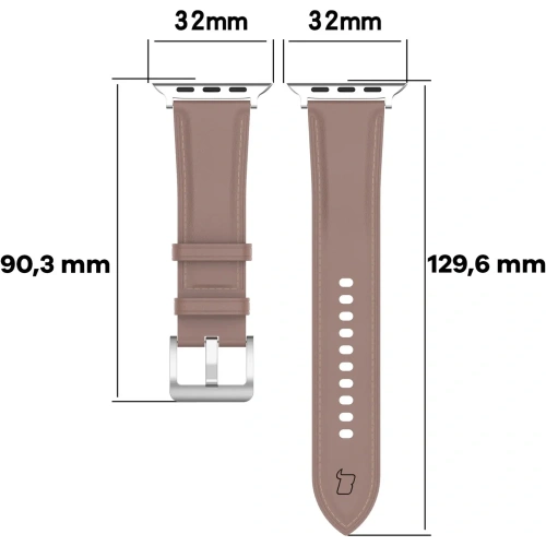 Kup Ceas de mână Bizon Strap Casual Apple Watch 38/40/41mm/S10 42mm roz - BIZ6638 - {ean13} - Sklep Home Screen