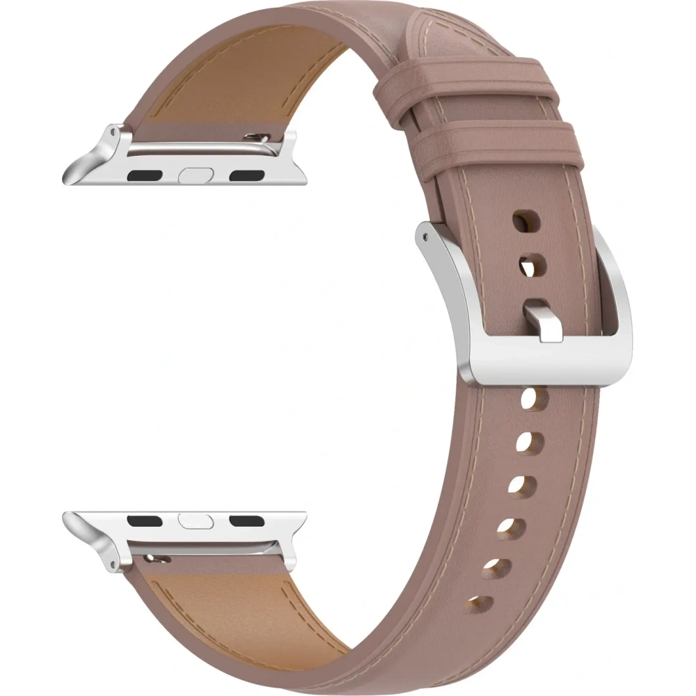 Skórzany pasek Bizon Strap Watch Casual do Apple Watch 38/40/41mm/S10 42mm różowy