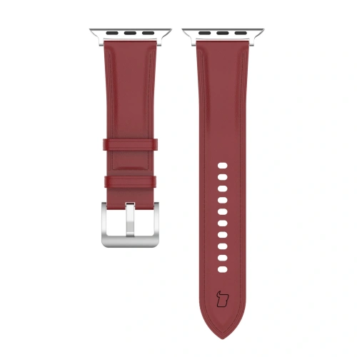 Kup Kožený pásek Bizon Strap Watch Casual do Apple Watch 38/40/41mm/S10 42mm červený - BIZ6639 - {ean13} - Sklep Home Screen