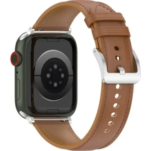 Kup Kožený pásek Bizon Strap Watch Casual do Apple Watch 44/45/46/49mm světle hnědý - BIZ6640 - {ean13} - Sklep Home Screen