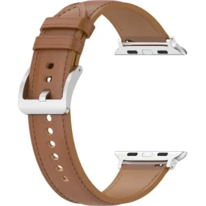 Kup Kožený pásek Bizon Strap Watch Casual do Apple Watch 44/45/46/49mm světle hnědý - BIZ6640 - {ean13} - Sklep Home Screen