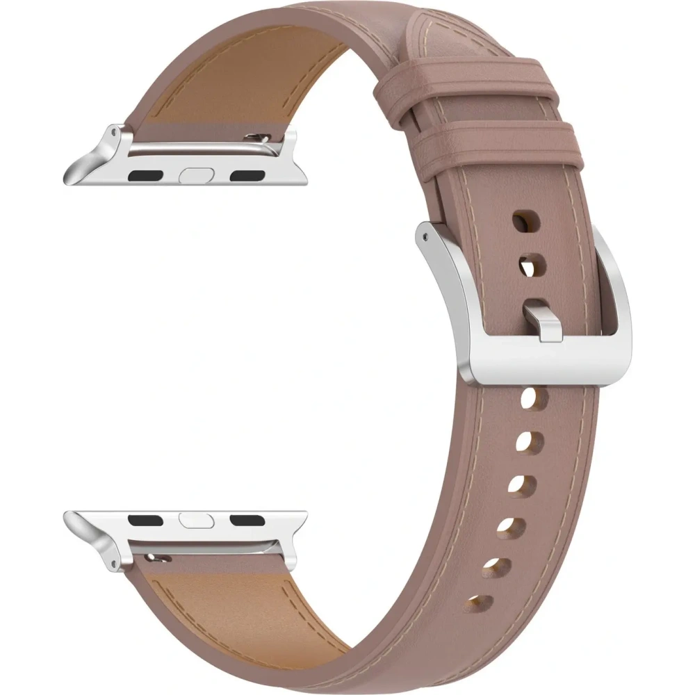 Skórzany pasek Bizon Strap Watch Casual do Apple Watch 44/45/46/49mm różowy