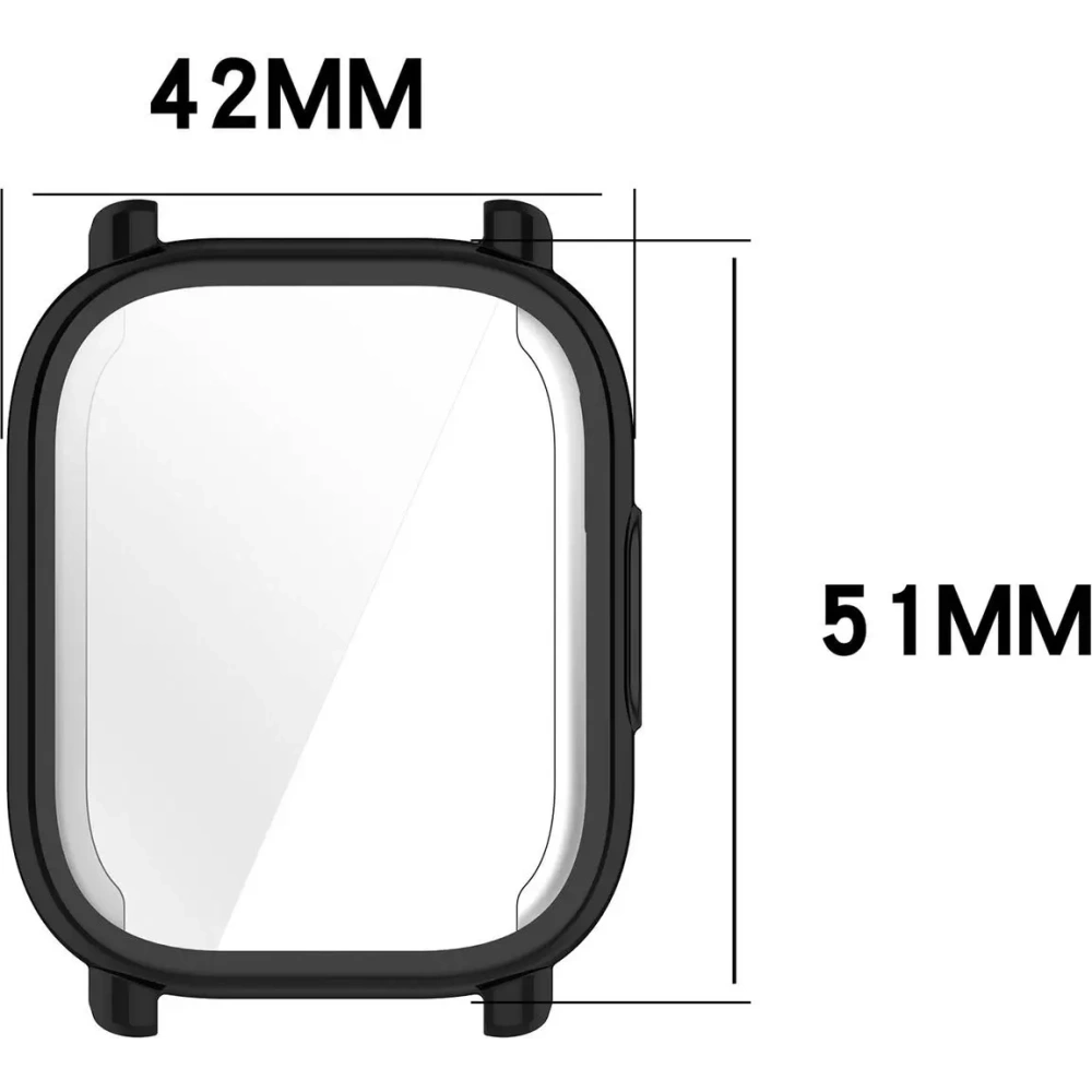 Etui z osłoną ekranu Bizon Case Watch Felipe do Xiaomi Redmi Watch 5 Lite czarne