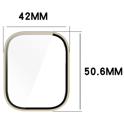 Kup Etui ze szkłem do zegarka Bizon Case+Glass Watch do Xiaomi Redmi Watch 5 Lite beżowe - BIZ6645 - {ean13} - Sklep Home Screen