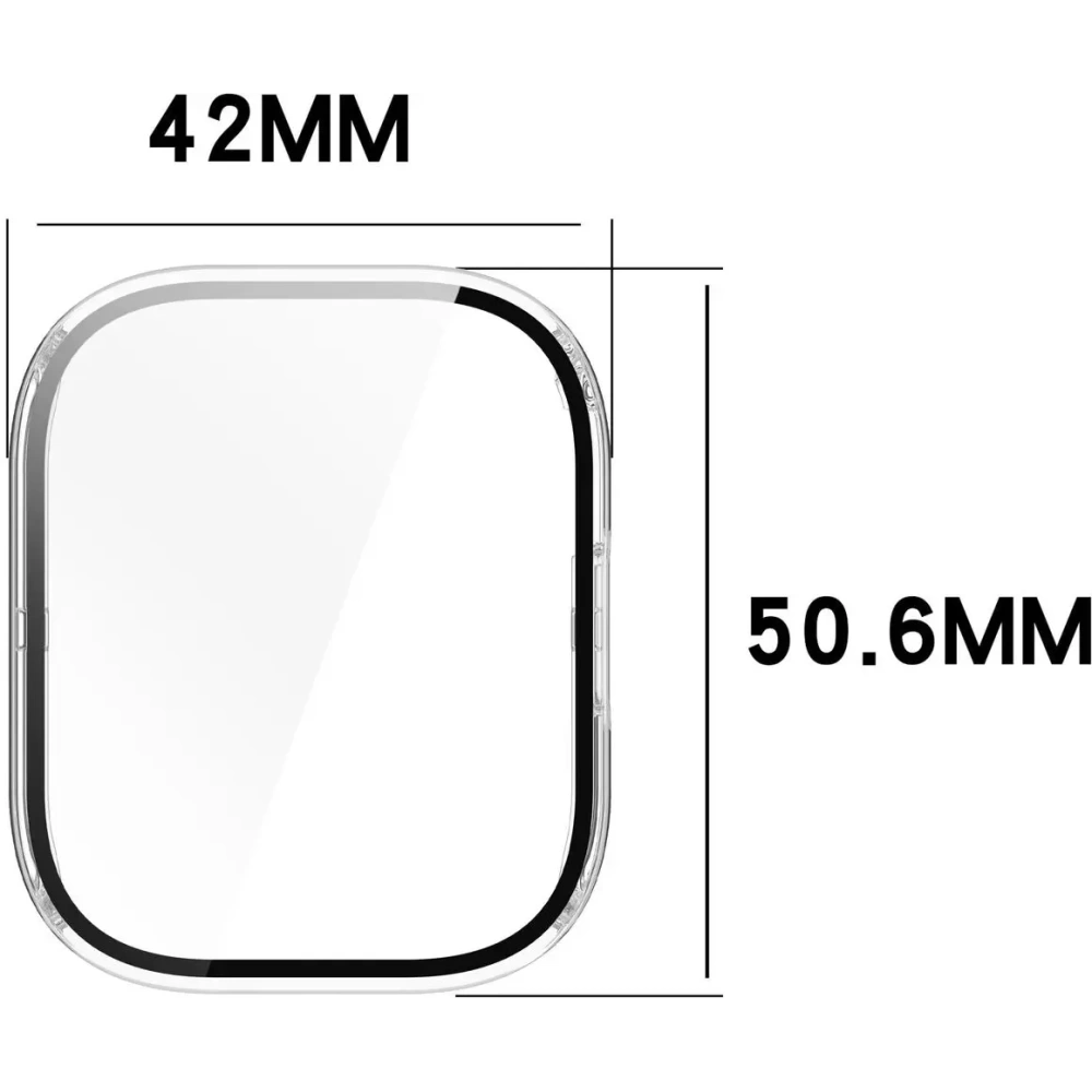 Etui ze szkłem do zegarka Bizon Case+Glass Watch do Xiaomi Redmi Watch 5 Lite przeźroczyste