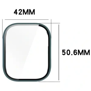 Etui ze szkłem do zegarka Bizon Case+Glass Watch do Xiaomi Redmi Watch 5 Lite zielone