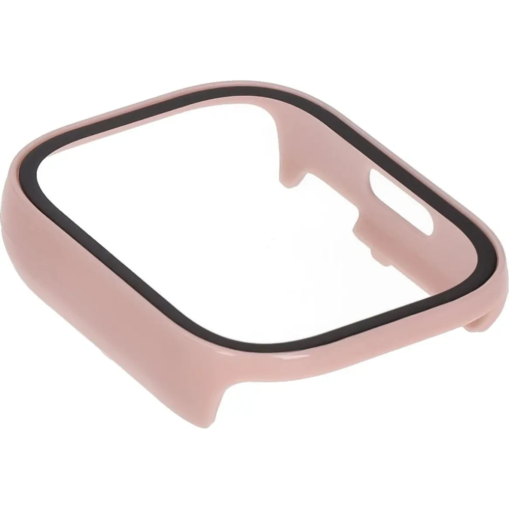 Etui ze szkłem do zegarka Bizon Case+Glass Watch do Xiaomi Redmi Watch 5 Lite różowe