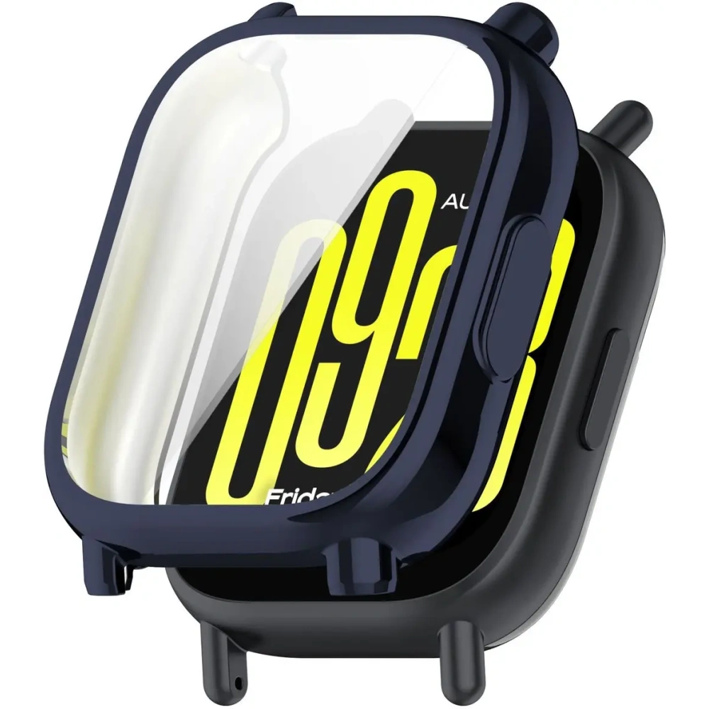 Etui z osłoną ekranu Bizon Case Watch Felipe do Xiaomi Redmi Watch 5 Lite niebieskie