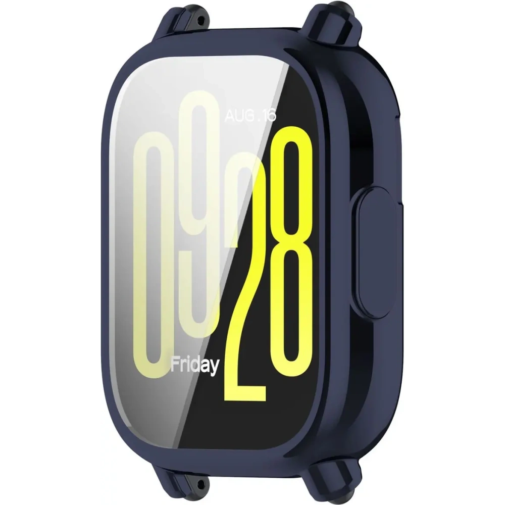 Etui z osłoną ekranu Bizon Case Watch Felipe do Xiaomi Redmi Watch 5 Lite niebieskie