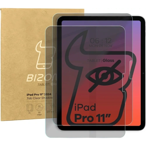 Buy Bizon Glass Tab Clear Shadow Apple iPad Pro 11 2024 [2 PACK] - BIZ6657 - {ean13} - Home Screen Store Europe