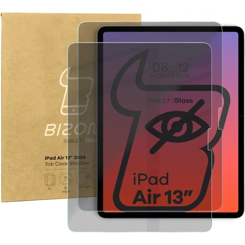 Kup Prywatyzujące szkło hartowane Bizon Glass Tab Clear Shadow do iPad Air 13" M2 2024 [2 PACK] - BIZ6659 - {ean13} - Sklep Home Screen