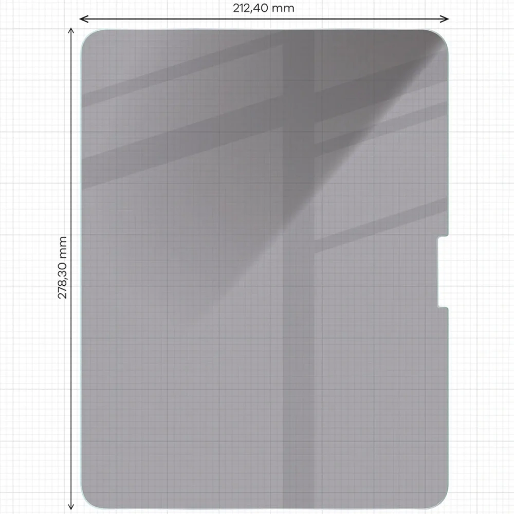 Prywatyzujące szkło hartowane Bizon Glass Tab Clear Shadow do iPad Pro 13 2024 [2 PACK]