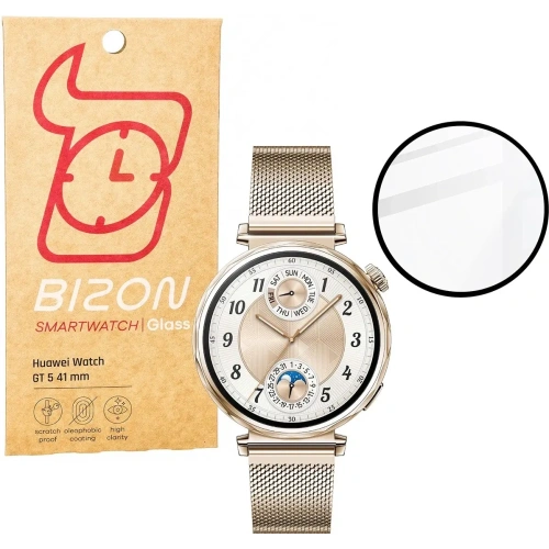 Kup Bizon Glass Watch Edge Hybrid Huawei Watch GT 5 41 mm negru - BIZ6661 - {ean13} - Sklep Home Screen