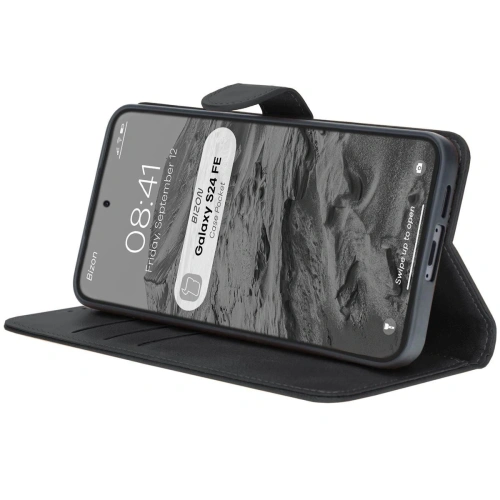 Kup Etui z klapką Bizon Case Pocket do Samsung Galaxy S24 FE czarne - BIZ6662 - {ean13} - Sklep Home Screen