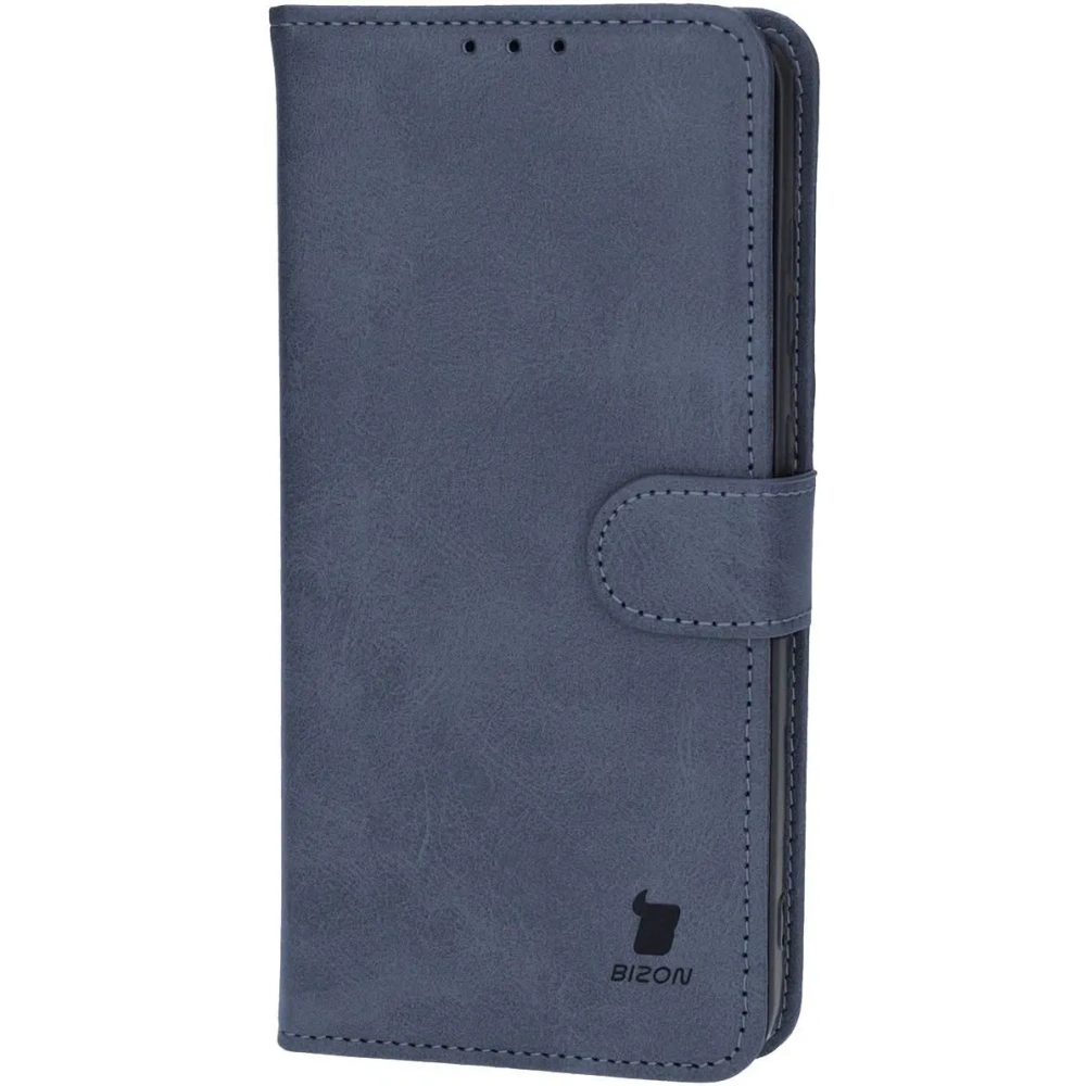 Etui z klapką Bizon Case Pocket do Samsung Galaxy S24 FE granatowe