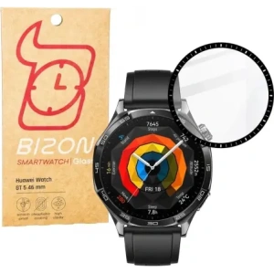 Kup Sklo hybridní Bizon Glass Watch Edge Hybrid pro Huawei Watch GT 5 46 mm černé - BIZ6664 - {ean13} - Sklep Home Screen