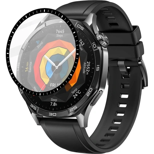 Kup Bizon Glass Watch Edge Hybrid Huawei Watch GT 5 46 mm fekete - BIZ6664 - {ean13} - Sklep Home Screen