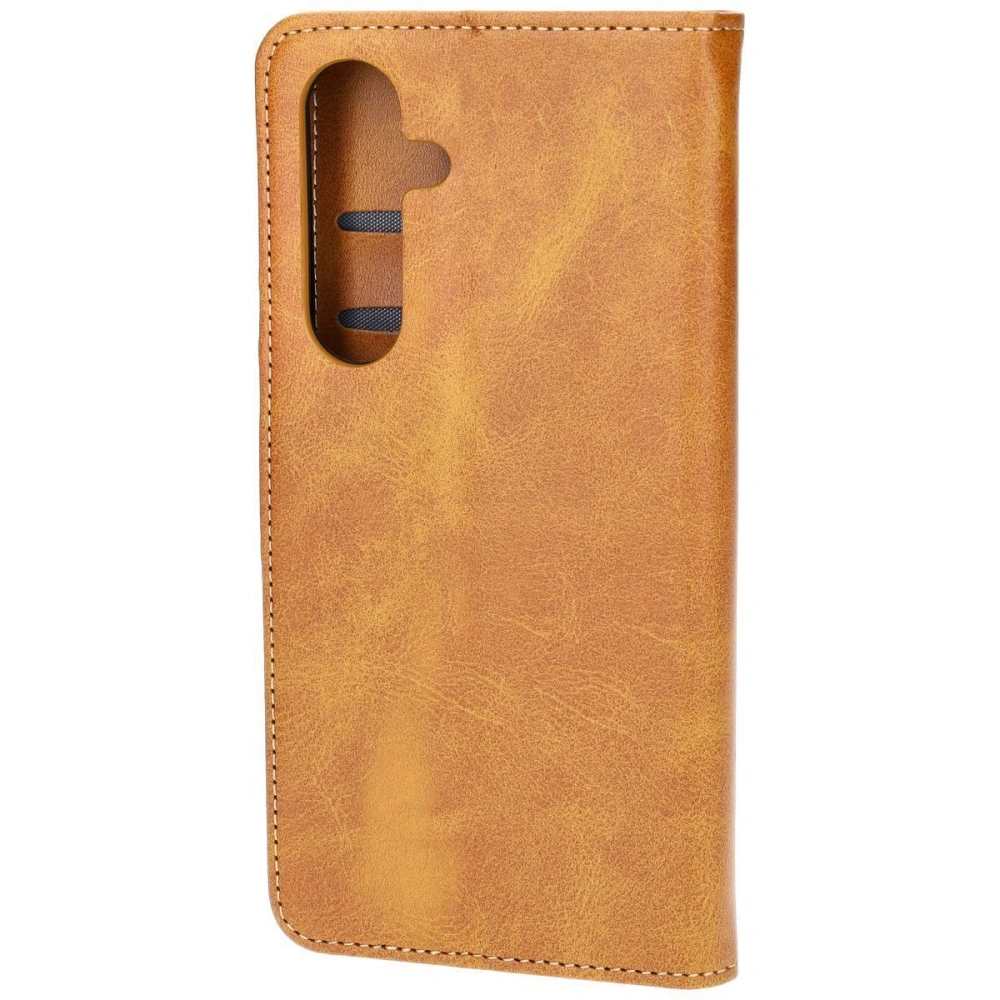 Etui z klapką Bizon Case Pocket do Samsung Galaxy S24 FE brązowe