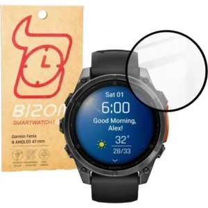 Kup Szkło hybrydowe Bizon Glass Watch Edge Hybrid do Garmin Fenix 8 AMOLED 47 mm czarne - BIZ6666 - {ean13} - Sklep Home Screen