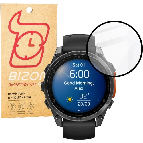 Kup Szkło hybrydowe Bizon Glass Watch Edge Hybrid do Garmin Fenix 8 AMOLED 47 mm czarne - BIZ6666 - {ean13} - Sklep Home Screen