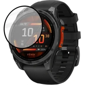 Buy Bizon Glass Watch Edge Hybrid Garmin Fenix 8 AMOLED 47 mm black - BIZ6666 - {ean13} - Home Screen Store Europe