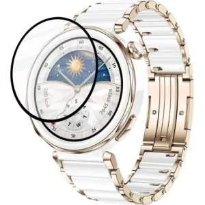 Kup Bizon Glass Watch Edge Hybrid Huawei Watch GT 5 Pro 42 mm fekete - BIZ6667 - {ean13} - Sklep Home Screen