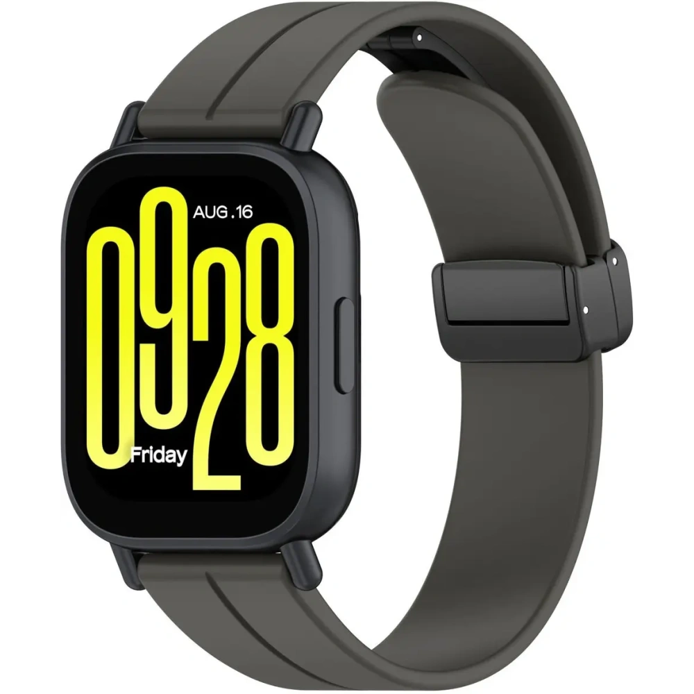 Silikonowy pasek Bizon Strap Watch Silicone 22 mm do smartwatcha czarny