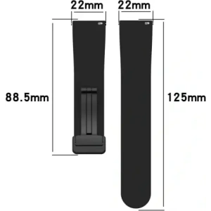 Kup Silikonový pásek Bizon Strap Watch Silicone 22 mm pro smartwatch černý - BIZ6668 - {ean13} - Sklep Home Screen